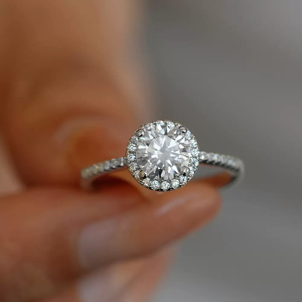 Nebula Diamond Ring – A Galaxy of Eternal Light