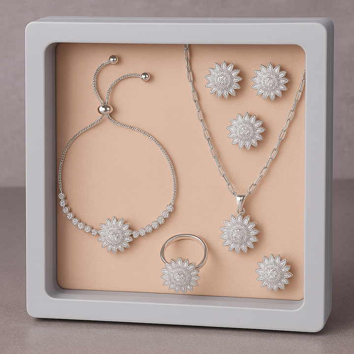 Sunflower Jewelry Set – Necklace