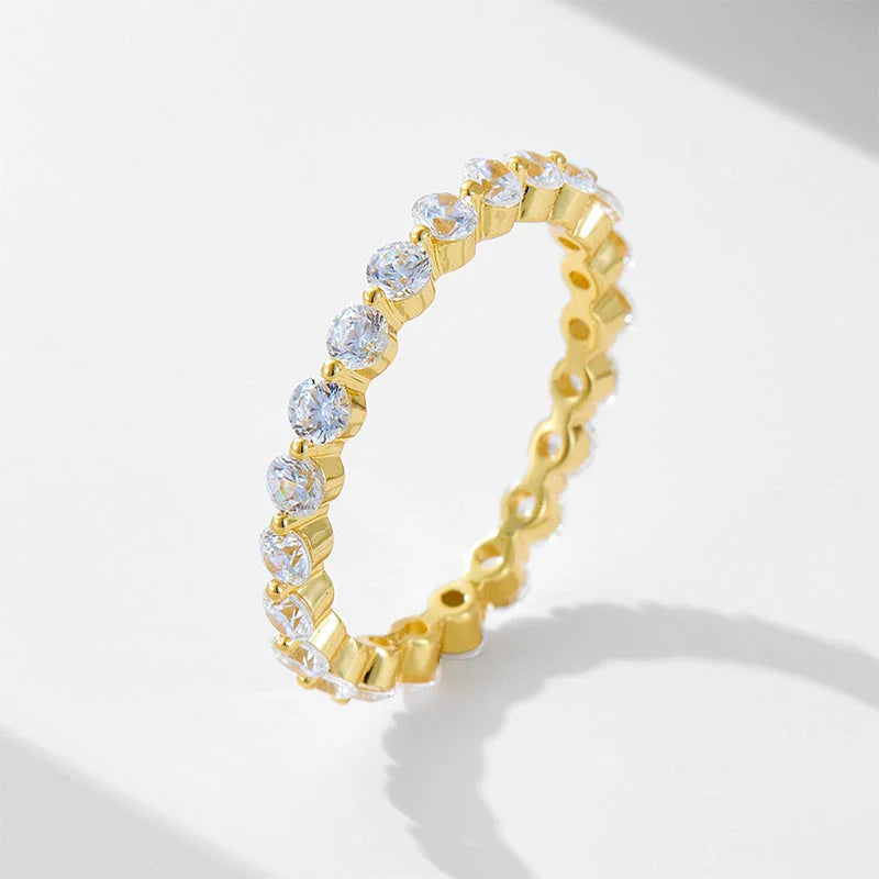 Stunning Oval Cut Sterling Silver Bridal Set in Golden Tone, Receive 2 Free Additional Rings