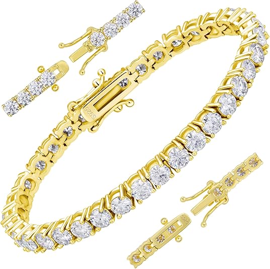 S925 sterling silver Moissanite Tennis Bracelet