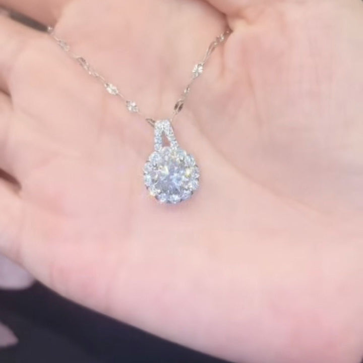 Sunflower Diamond Necklace