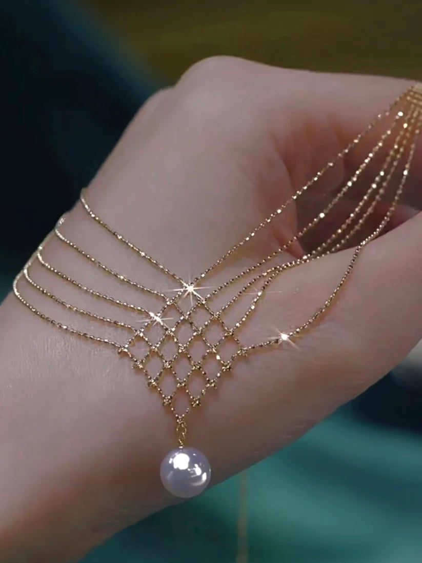 24K Gold Luxe Web Chain Necklace