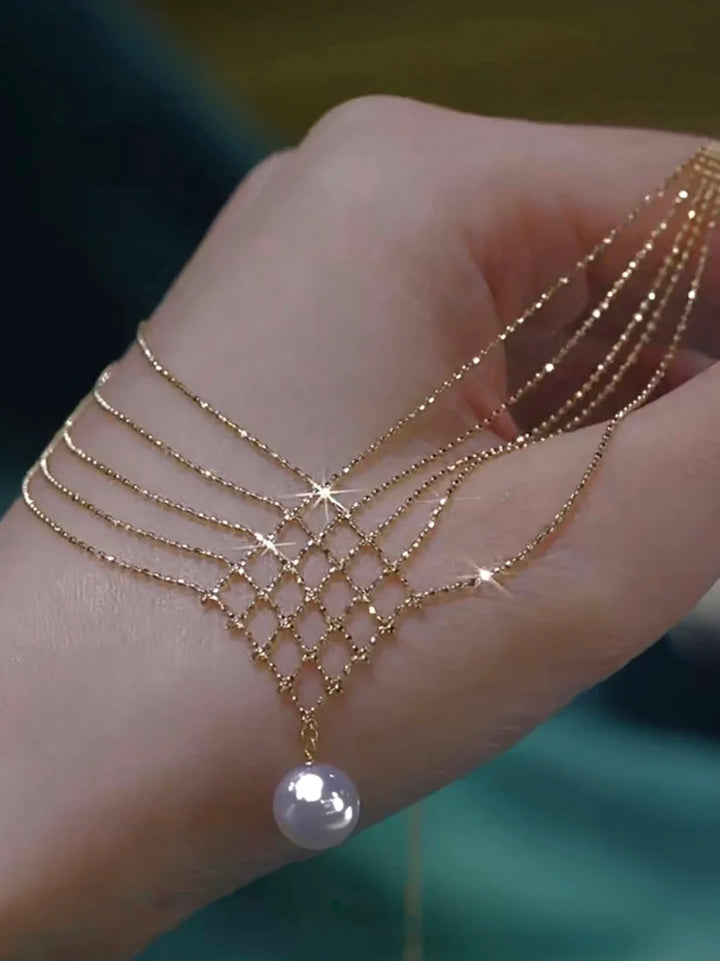 24K Gold Luxe Web Chain Necklace