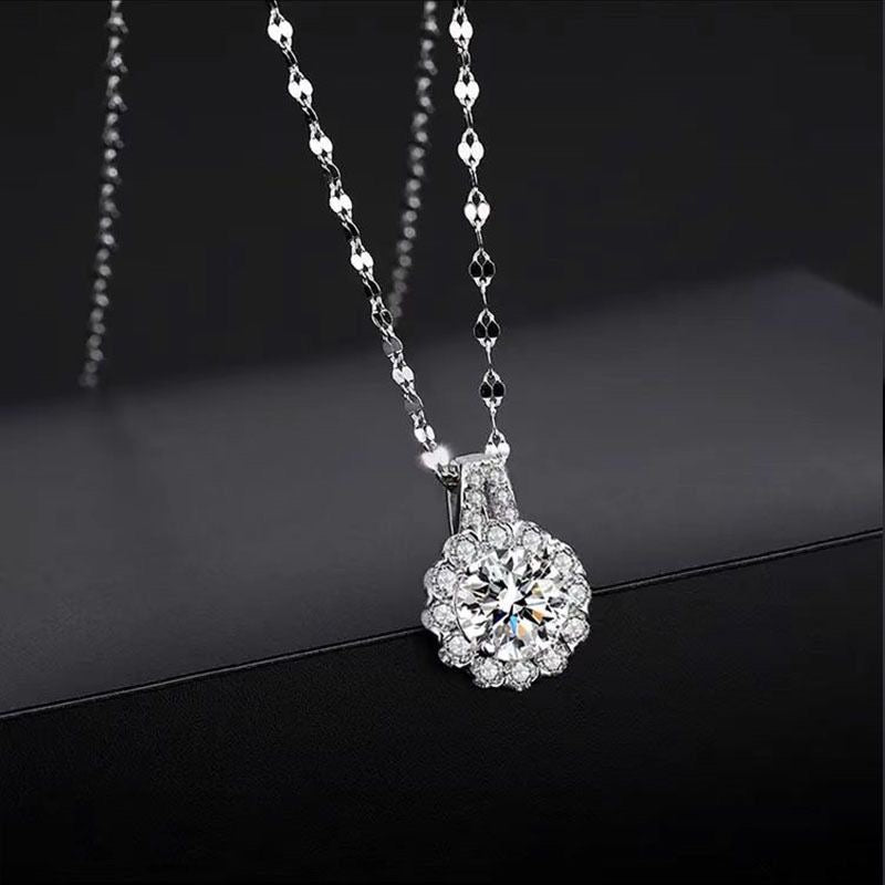 Sunflower Diamond Necklace