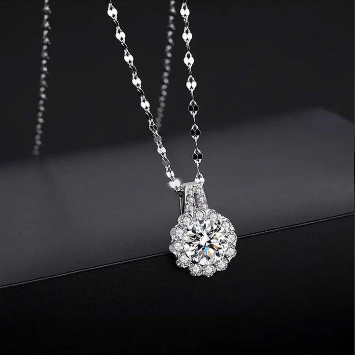 Sunflower Diamond Necklace