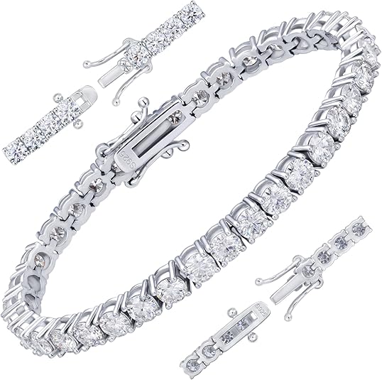 S925 sterling silver Moissanite Tennis Bracelet