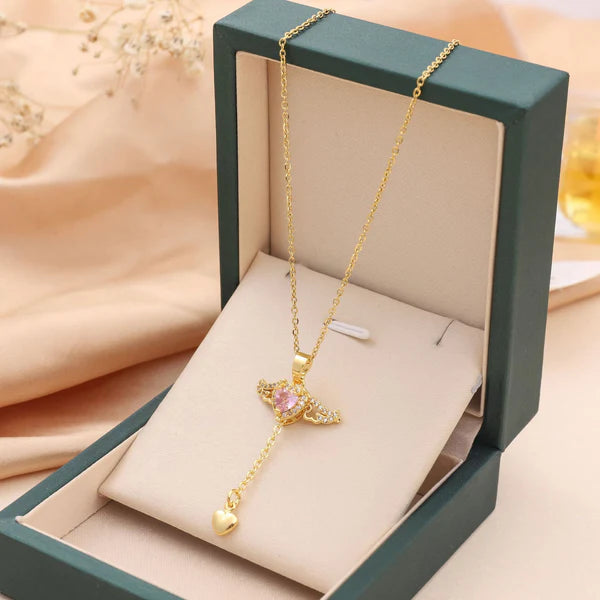 Angel Wings Tassel necklace