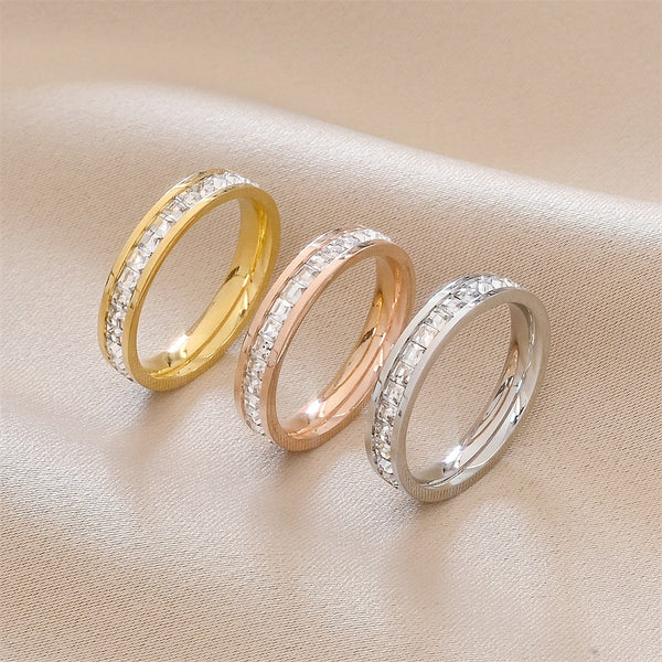 Double Row Diamond Ring