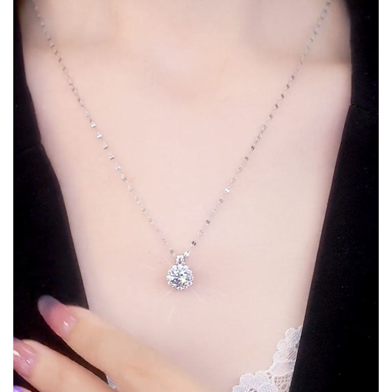 Sunflower Diamond Necklace