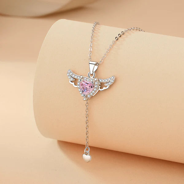 Angel Wings Tassel necklace