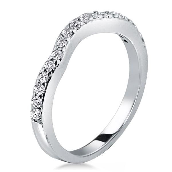 Princess Cut Three Stone 3PC Wedding Set Engagement Ring Set