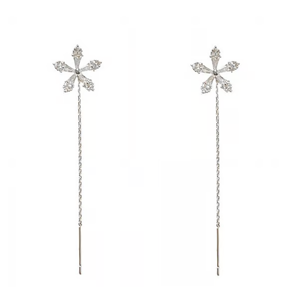 🎄Shiny Diamond Flower Earrings🌸