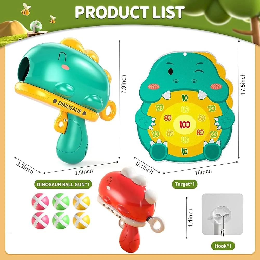 Dino Ball Gun Aim Shooting Board Game