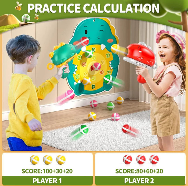Dino Ball Gun Aim Shooting Board Game