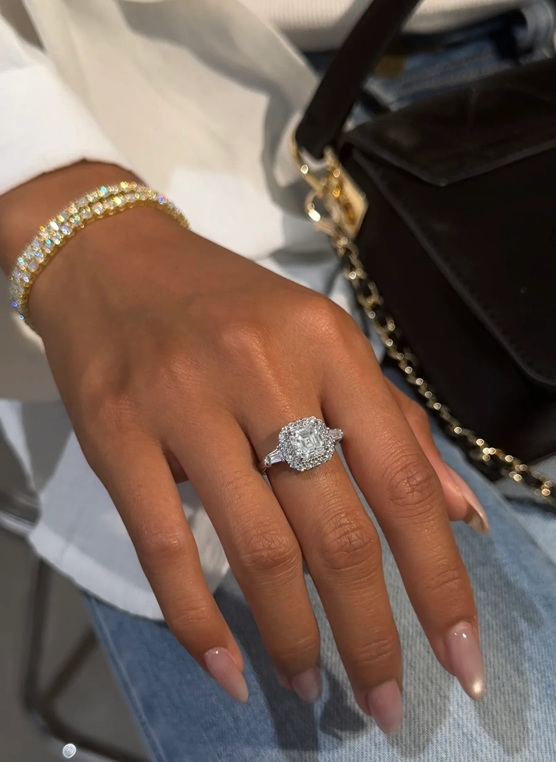 Moonlit Dream MOISSANITE ENGAGEMENT RING