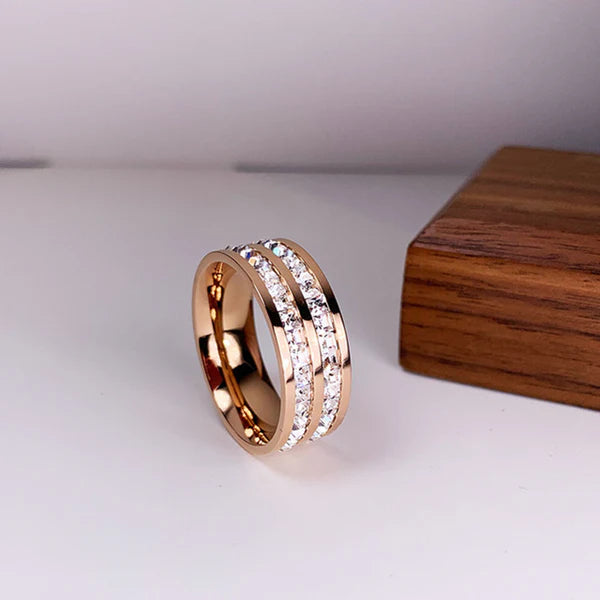 Double Row Diamond Ring