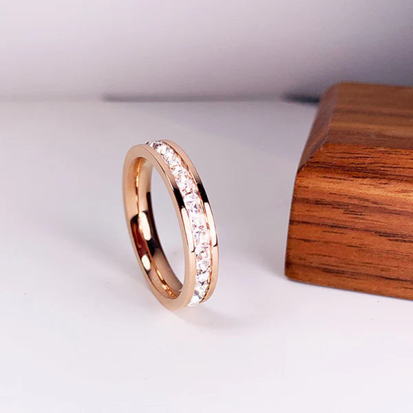 Double Row Diamond Ring
