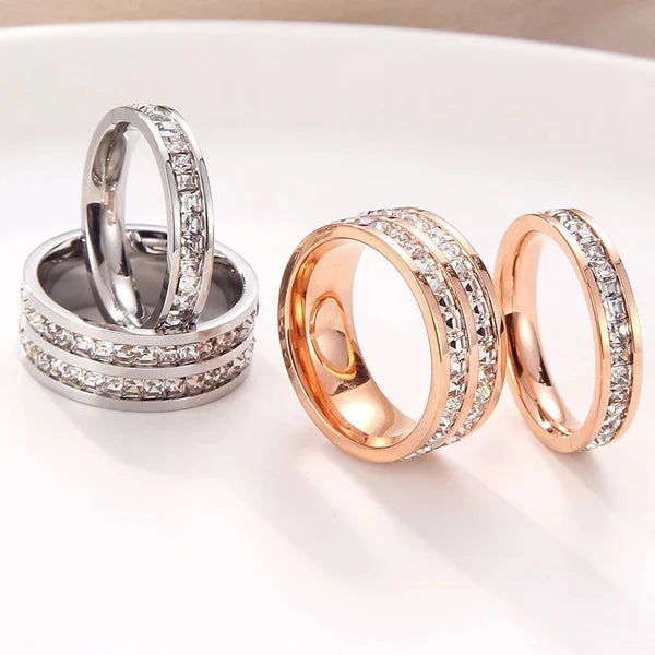 Double Row Diamond Ring