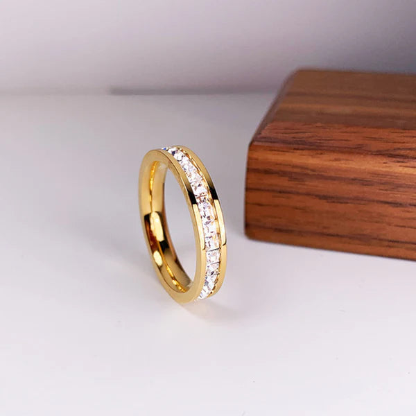 Double Row Diamond Ring