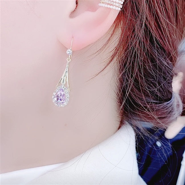 Ocean Drop Crystal Earrings