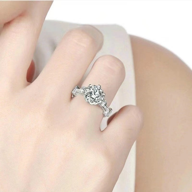 Sculpted Brilliance Ring Diamond Appeal