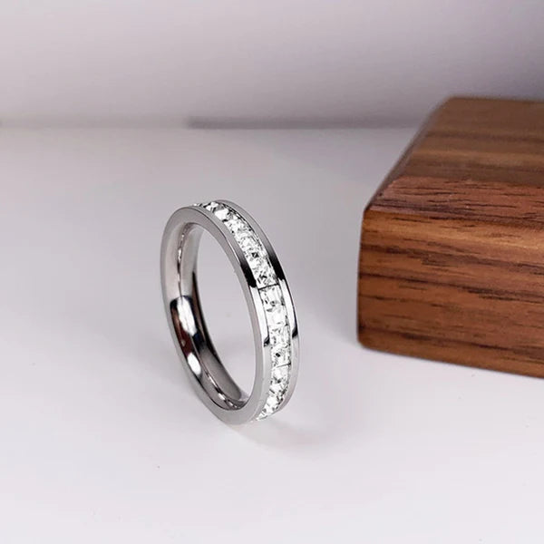 Double Row Diamond Ring