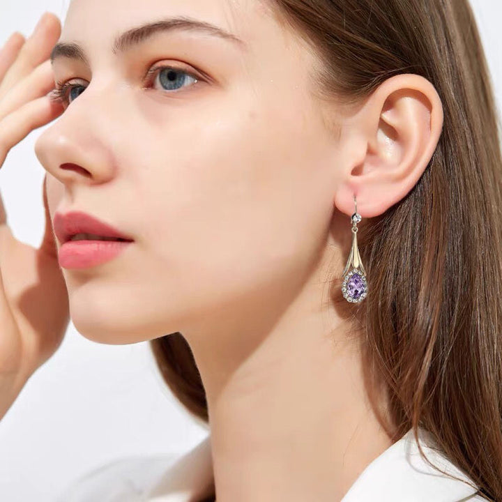 Ocean Drop Crystal Earrings