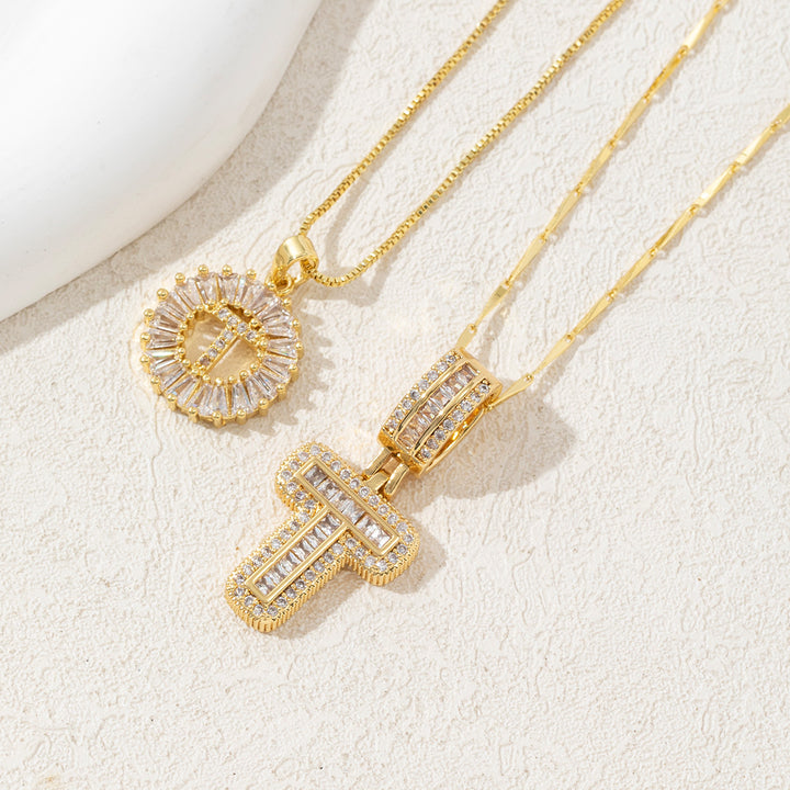 Charming Initial Letter Pendant Necklaces