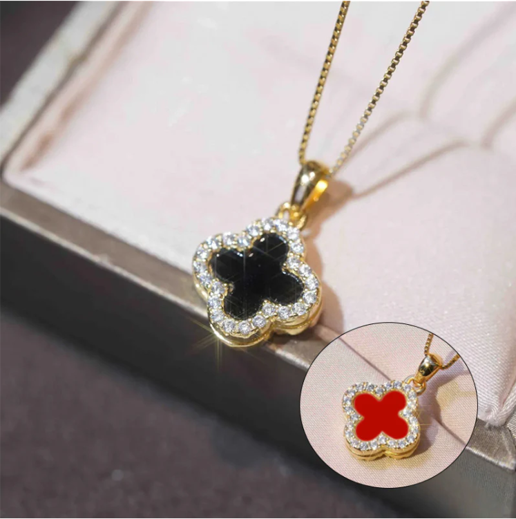 Double Sided Clover Necklace