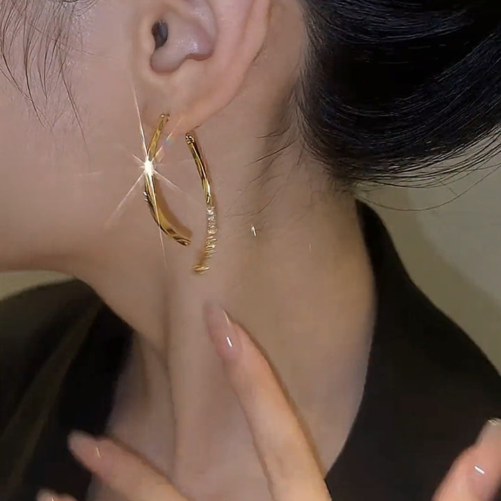 14K Gold-Plated Cross Charm Earrings