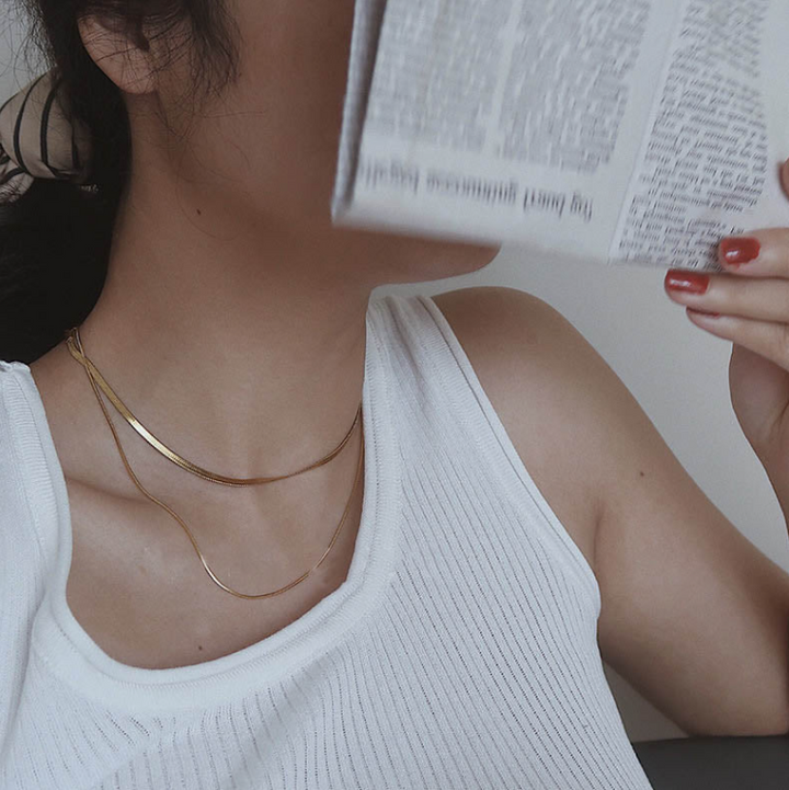 Sleek Serpent Chain Necklace