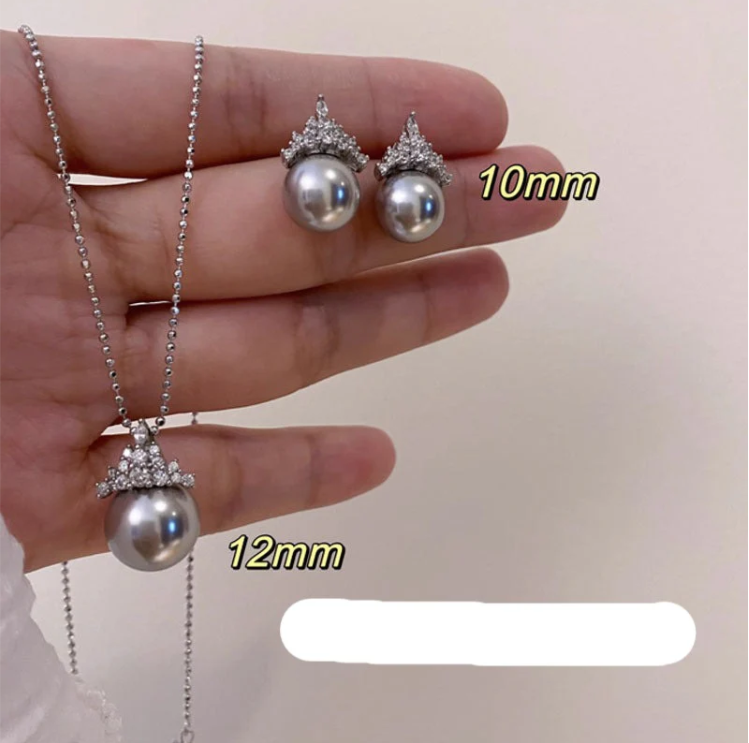 Snow Queen Necklace / Earrings