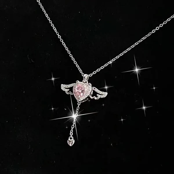 Angel Wings Tassel necklace