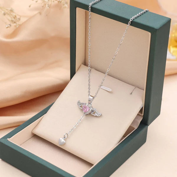 Angel Wings Tassel necklace