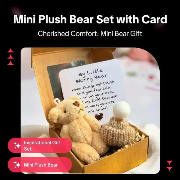 49% OFF💖Healing Doll Gift🎁Handmade Mini Plush Teddy Bear in Box