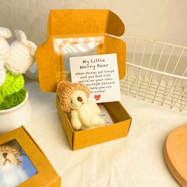 49% OFF💖Healing Doll Gift🎁Handmade Mini Plush Teddy Bear in Box